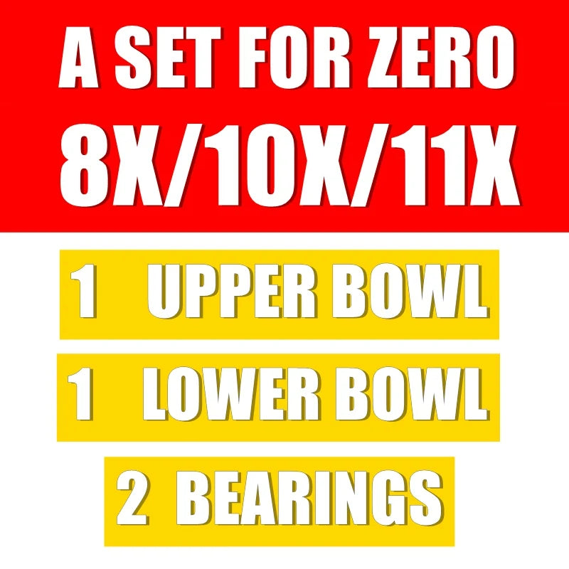 Upper Bowl and Lower Bowl and Bearing for SPEEDUAL Mini Plus and ZERO 8X 10X 11X Electric Scooter MACURY Original Spare Parts