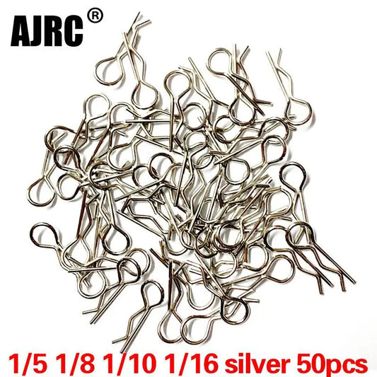 50pcs Rc Car Parts 1/5 1/6 1/7 1/8 1/8 1/12 1/16 Rc Cars Shell Body Clips Pins Housing Latch R Buckles Fixed For Trx-4 Scx10 Hsp