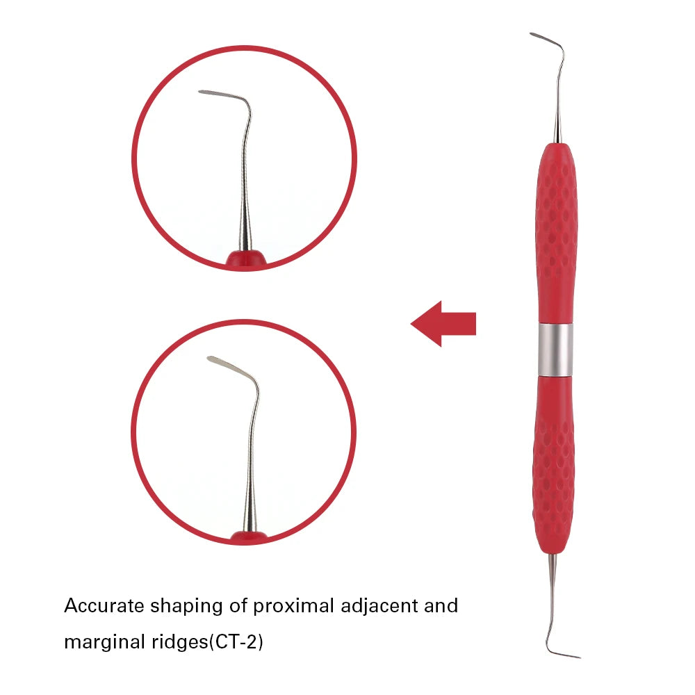 Azdent Dental Composite Resin Filler Filling Spatula Aesthetic Restoration Set Kit Fit For LM