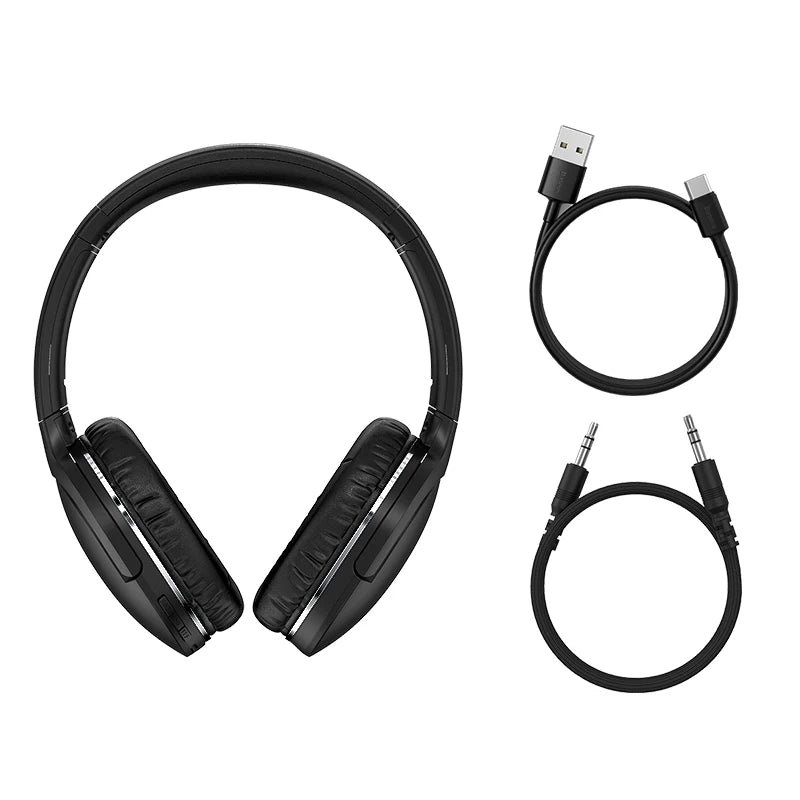 Baseus D02 Pro Wireless Headphones Bluetooth Earphone 5.3 Foldable Headset Sport Over the Ear Headphone Gaming Bluetooth Earbuds