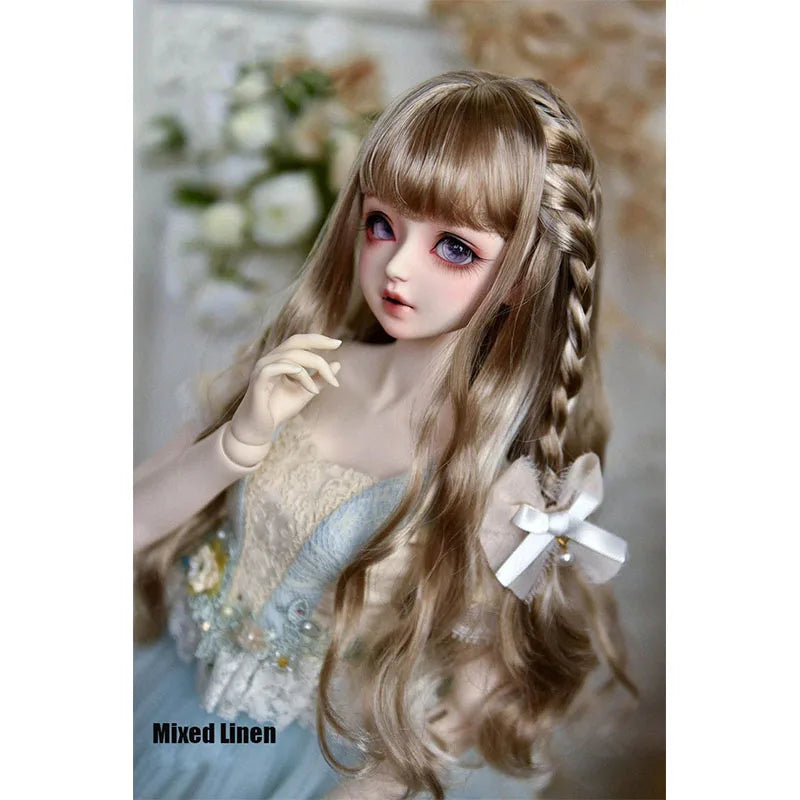 BJD/SD Doll Wig 1/3 1/4 1/6 With Multicolor Pink Blonde Brown Curly High Temperature Fiber Doll Wig Doll Accessories Girl Gift