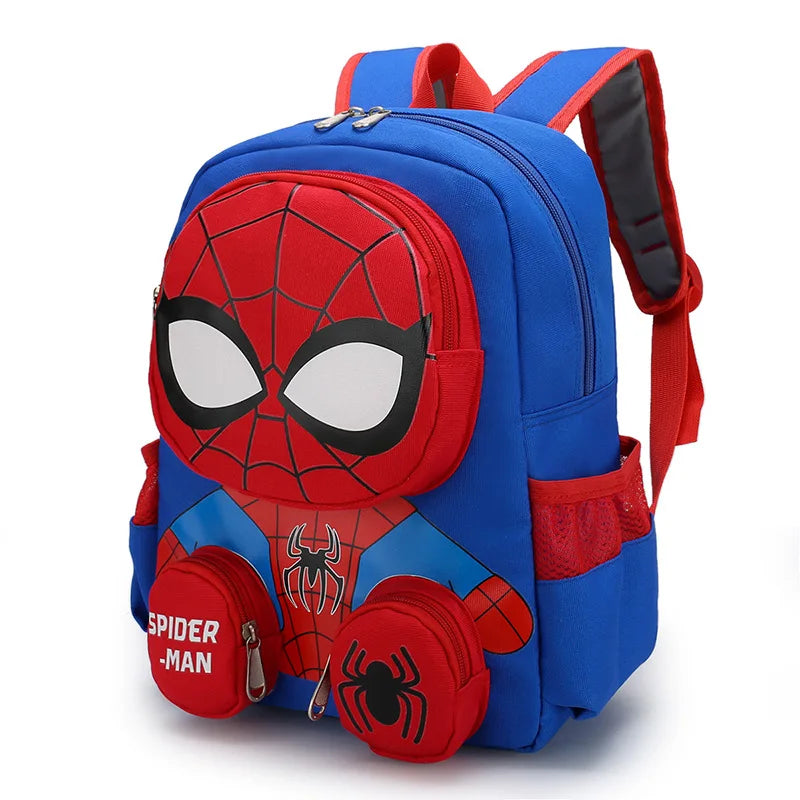 Spiderman Backpacks Super Heroes Student School Bag Cartoon 3d Stereo Kindergarten Backpack Children's Travel Bag Gift