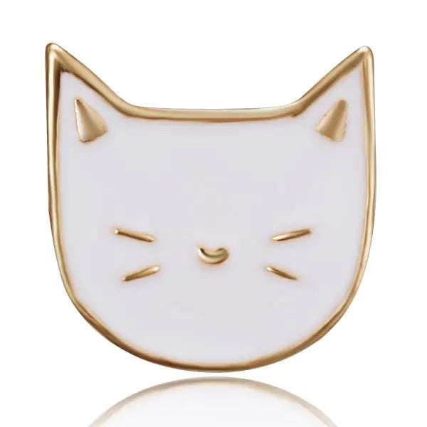 Cartoon Sweet Small Cat Enamel Pins Broch For Women Girls Fashion Kitten Metal Badges Backpack Collar Pin Broches Jewelry Gifts