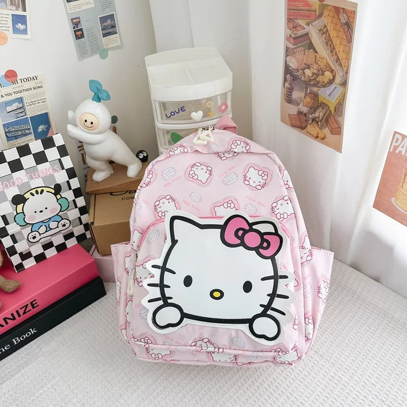 Sanrio, Kulomi Series Cartoon Kindergarten School Bag Fashion Anime Kids Backpack Cute Children's School Bag Trend Backpack