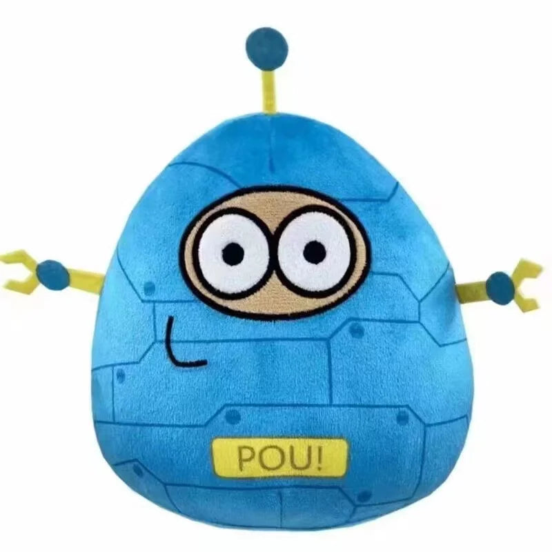 22cm 1/7pcs New hot  style Hot Game My Pet Alien Pou Plush Toy Furdiburb Emotion Alien Plushie Stuffed Animal Pou Doll ﻿