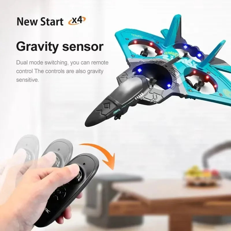 V17 Remote Control Aircraft 2.4G Remote control Fighter Amateur glider EPP Foam toy Remote Control drone kids gift