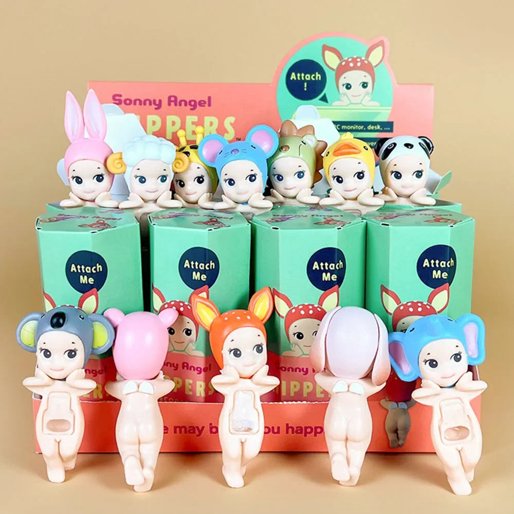 Sonny Angel Hippers Blind Box Lie Down Angel Series Anime Character Kawaii Cartoon Surprise Box Toy Kids Gifts