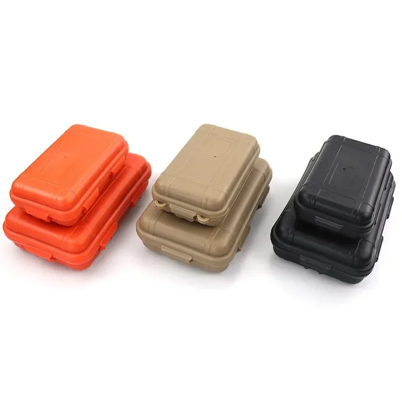 S/M/L Size Outdoor Plastic Waterproof Sealed Survival Box Container Camping Outdoor Travel Storage Box