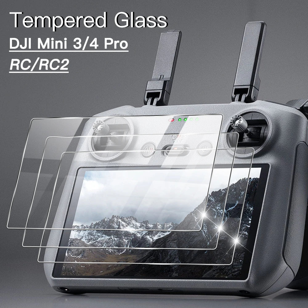 Screen Protector for DJI Mini 4 / 3 Pro RC 2 RC2 Accessories Controller Tempered Glass Anti-scratch Screen Protector Film