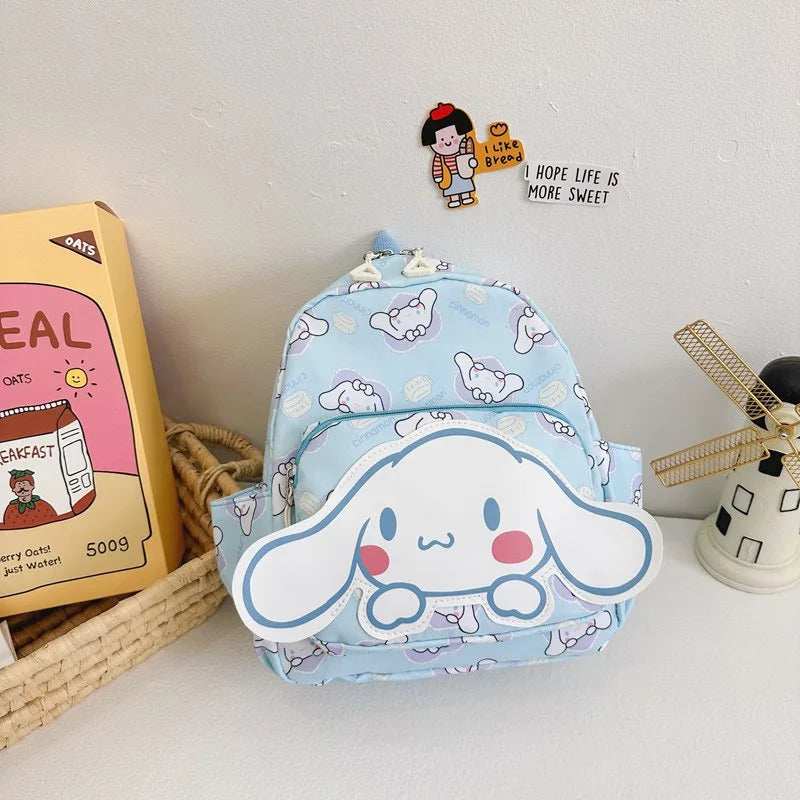 Sanrio, Kulomi Series Cartoon Kindergarten School Bag Fashion Anime Kids Backpack Cute Children's School Bag Trend Backpack