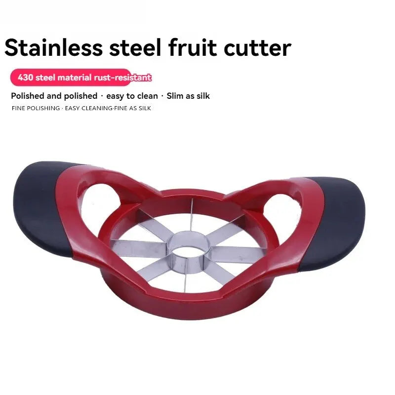 Stainless Steel Fruit Corer Fruit Cutter Apple Slicer Divider Plastic Handle Household Corer Cutting Fruit Tool