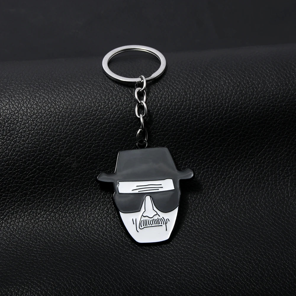 TV Breaking Bad Keychain Walter White Key Chain Metal Pendant Key Holder For Men Women Charm Jewelry Backpack Bag Accessories