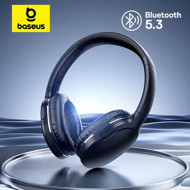 Baseus D02 Pro Wireless Headphones Bluetooth Earphone 5.3 Foldable Headset Sport Over the Ear Headphone Gaming Bluetooth Earbuds