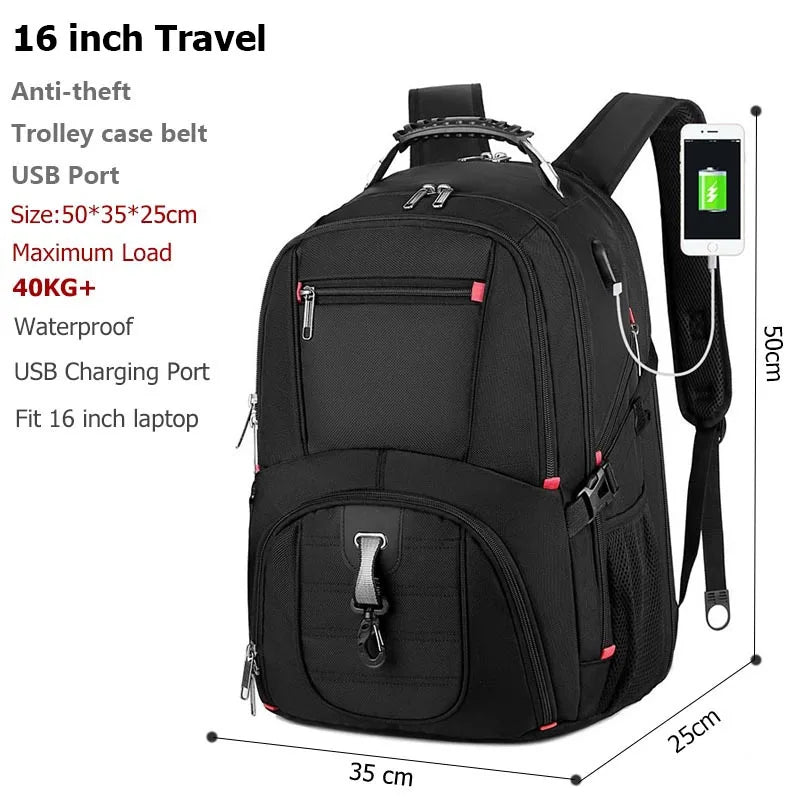 Swiss-Multifunctional bags Durable 17 Inch Laptop Backpack, Travel Bag,College Bookbag,USB Charging Port,Water Resistant