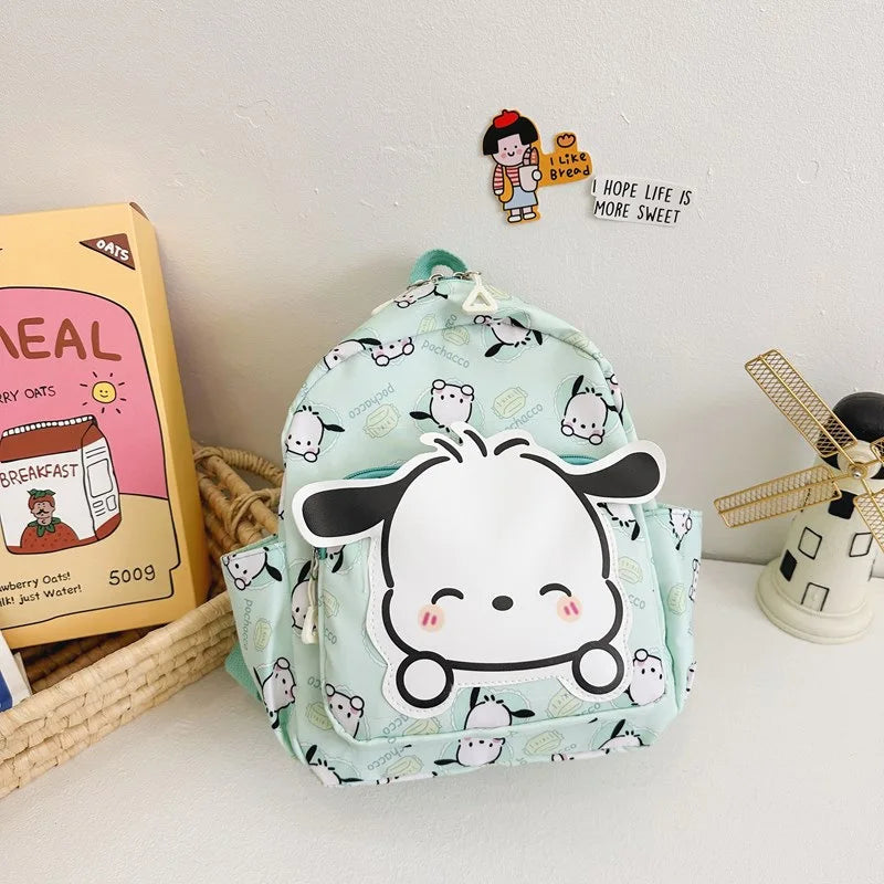 Sanrio, Kulomi Series Cartoon Kindergarten School Bag Fashion Anime Kids Backpack Cute Children's School Bag Trend Backpack