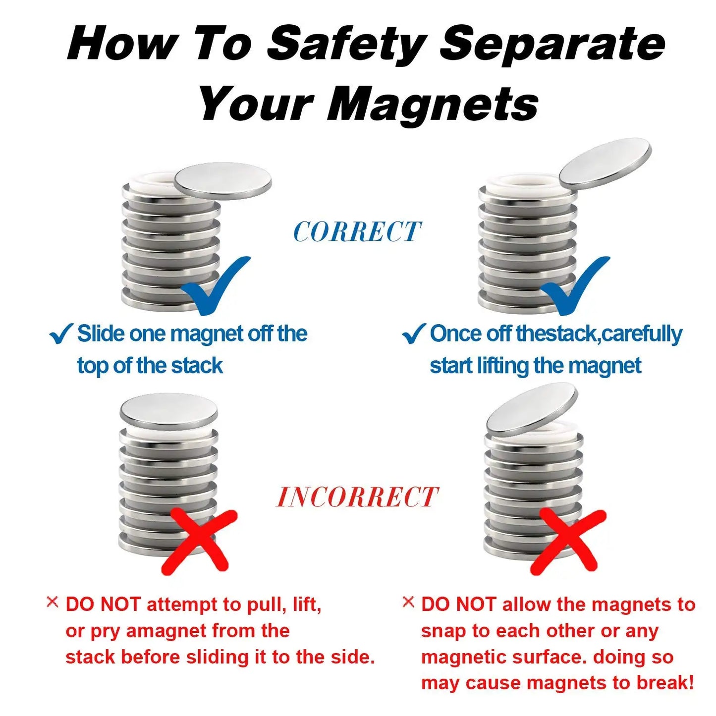 Super Strong Neodymium Disc Magnets with Double-Sided Self Adhesive  , Powerful Rare Earth Magnets for Office, Refrigerator