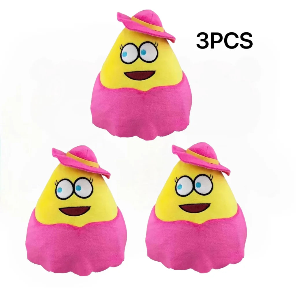 22cm 1/7pcs New hot  style Hot Game My Pet Alien Pou Plush Toy Furdiburb Emotion Alien Plushie Stuffed Animal Pou Doll ﻿