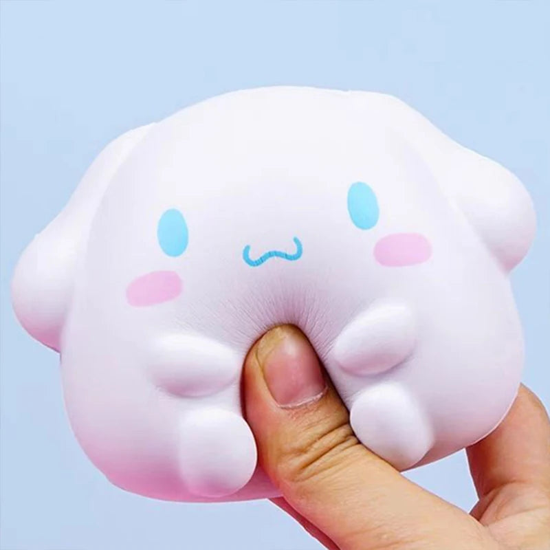 Sanrio Kawaii Hello Kitty Melody Decompression Kuromi Cinnamoroll Stress Relief Squishy Anime Cartoon Children's Hand Pinch Toy