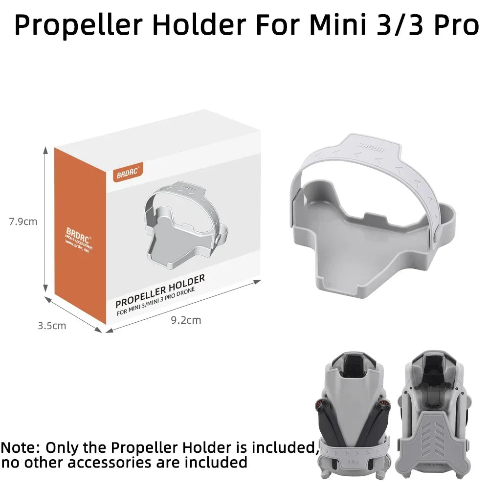 BRDRC Propeller Holder for DJI Mini 3 Pro Propellers Stabilizer Props Fixed Protector Blades Strap Mount Guard Drone Accessories