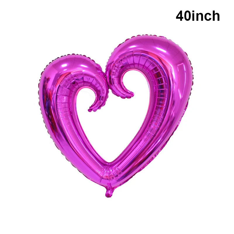 Big Pink High Heels Foil Balloon Lipstick Red Lips Balloons for Makeup Party Wedding Girl Birthday Party Baby Shower Decorations