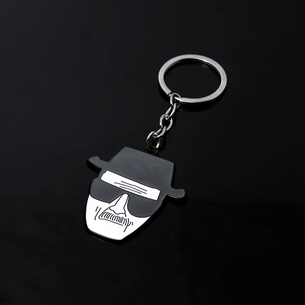 TV Breaking Bad Keychain Walter White Key Chain Metal Pendant Key Holder For Men Women Charm Jewelry Backpack Bag Accessories