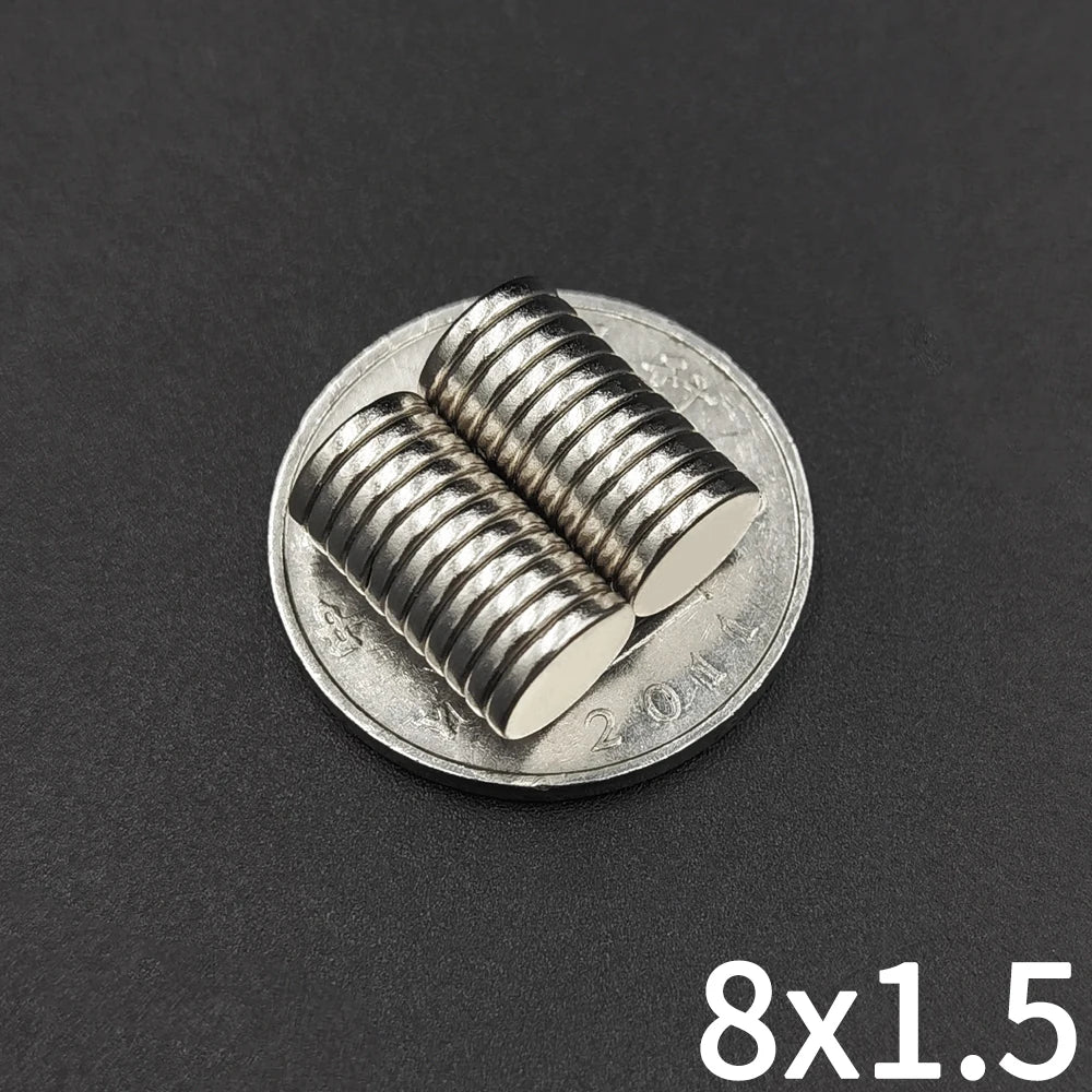 Super Powerful Strong Magnet 2/4/5/6/8/10mm X 1/2/3/mm Round Magnetic NdFeB Neodymium magnets for Fridge N35 Disc Blocks imanes