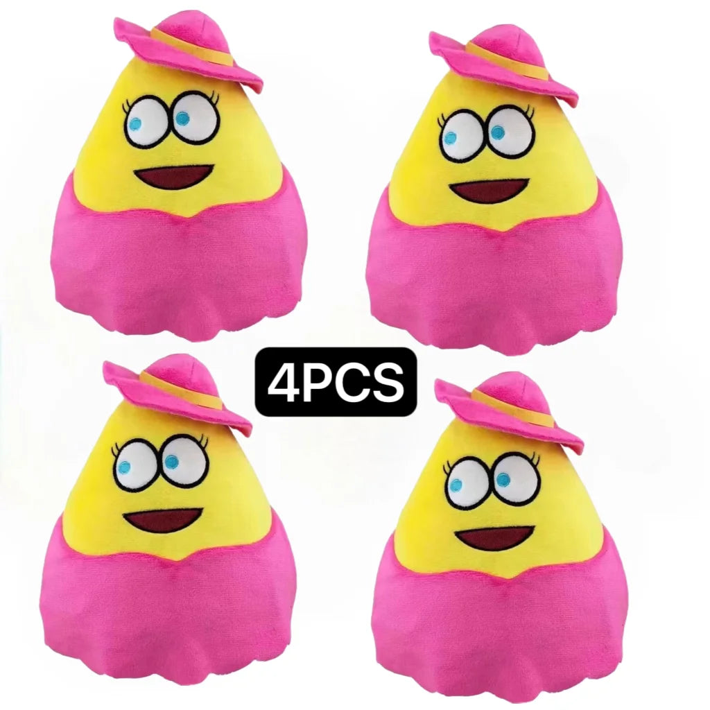 22cm 1/7pcs New hot  style Hot Game My Pet Alien Pou Plush Toy Furdiburb Emotion Alien Plushie Stuffed Animal Pou Doll ﻿