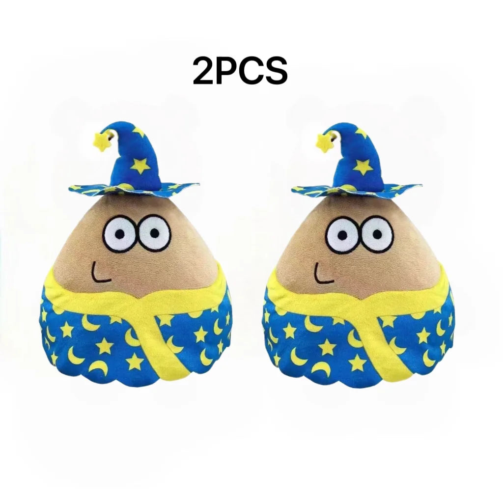 22cm 1/7pcs New hot  style Hot Game My Pet Alien Pou Plush Toy Furdiburb Emotion Alien Plushie Stuffed Animal Pou Doll ﻿