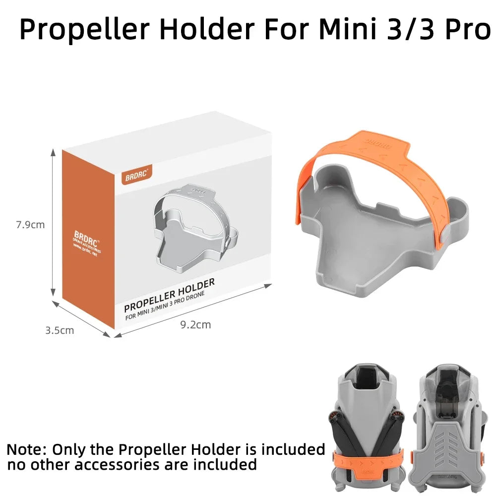 BRDRC Propeller Holder for DJI Mini 3 Pro Propellers Stabilizer Props Fixed Protector Blades Strap Mount Guard Drone Accessories