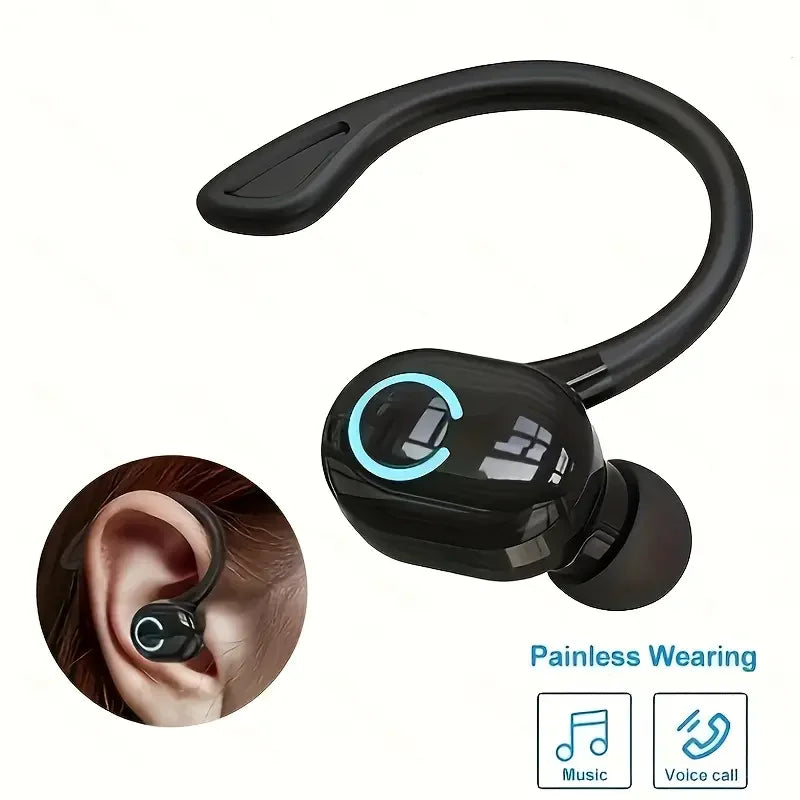 Bluetooth headset portable over-ear low latency noise cancelling monoaural sports business wireless headphones