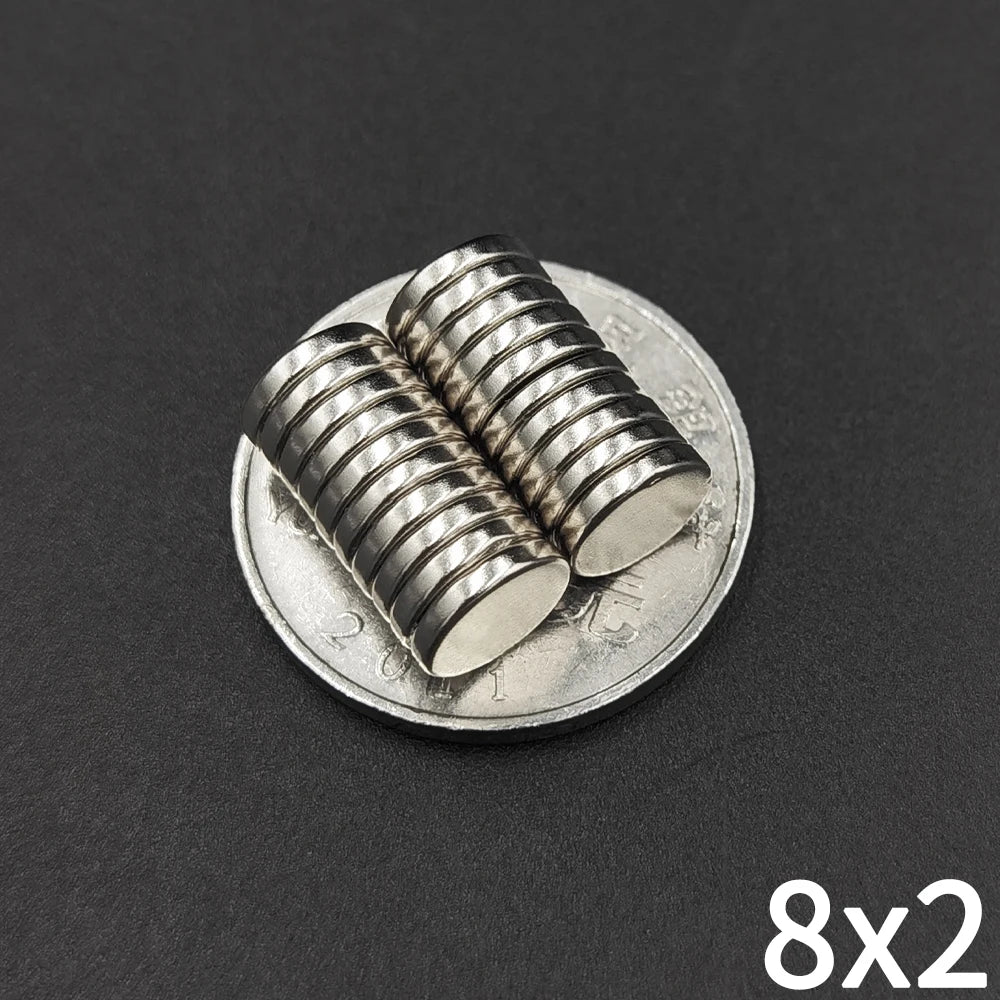 Super Powerful Strong Magnet 2/4/5/6/8/10mm X 1/2/3/mm Round Magnetic NdFeB Neodymium magnets for Fridge N35 Disc Blocks imanes