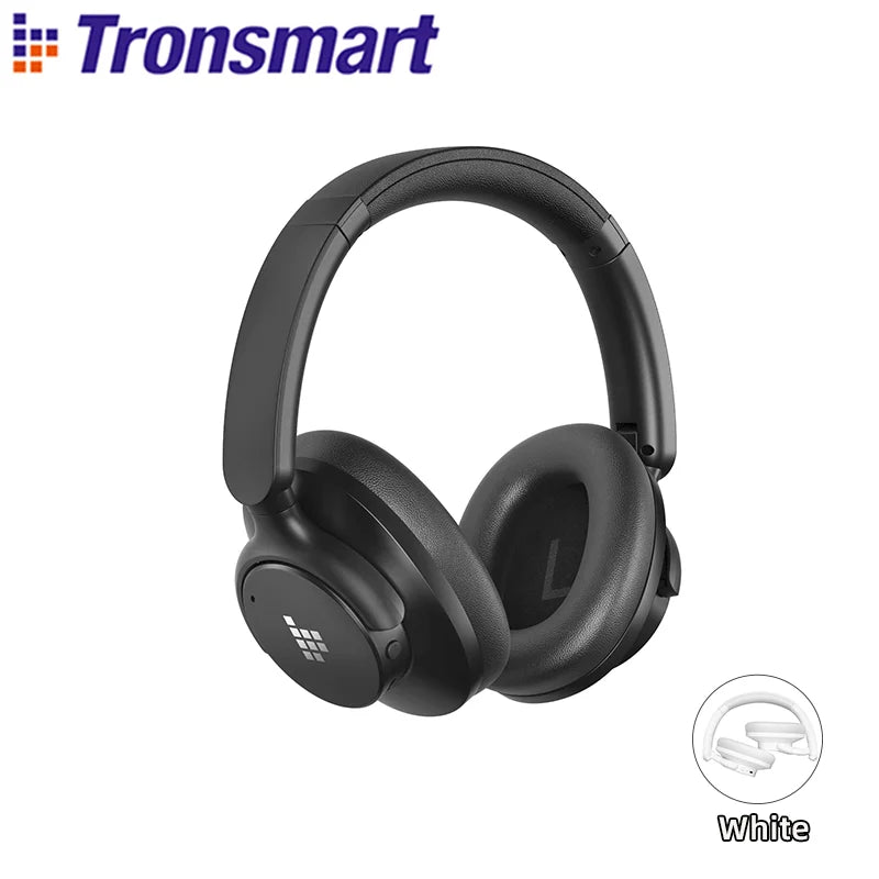 Tronsmart Sounfii Q20 Headphones Bluetooth Headset with Active Noise Cancellation, 50H Playtime, App Control, Dual Audio Mode