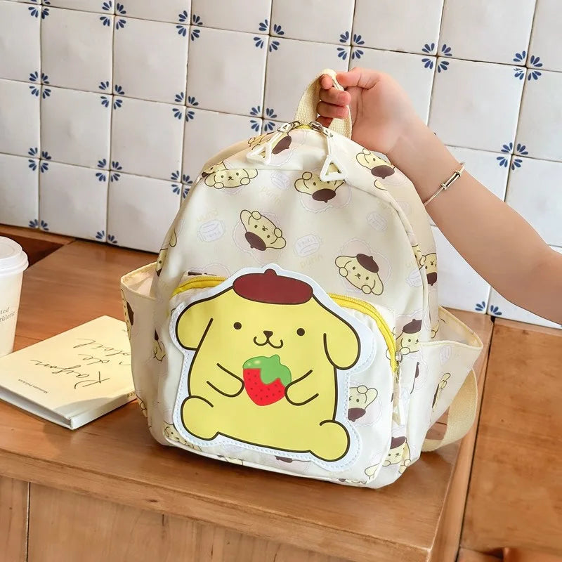 Sanrio, Kulomi Series Cartoon Kindergarten School Bag Fashion Anime Kids Backpack Cute Children's School Bag Trend Backpack