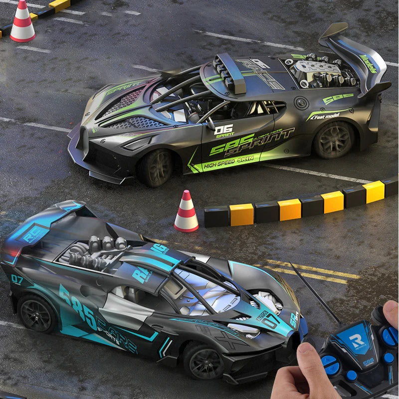 Rc Car 4Ch High-Speed Remote Control Drift Racing Car Electric Sportscar Toy Vehicle Model Toys for Boys Kids Birthday Gift