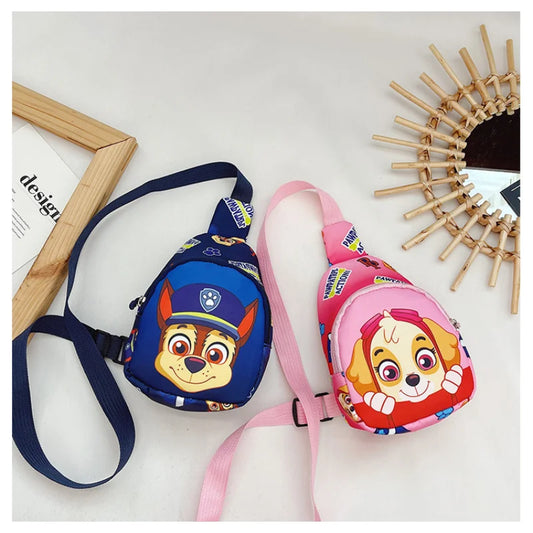 Christmas New Children's Cartoon Wangwang Team Small Shoulder Bag Printing Out Backpack Casual Cartoon Children's Chest Bag