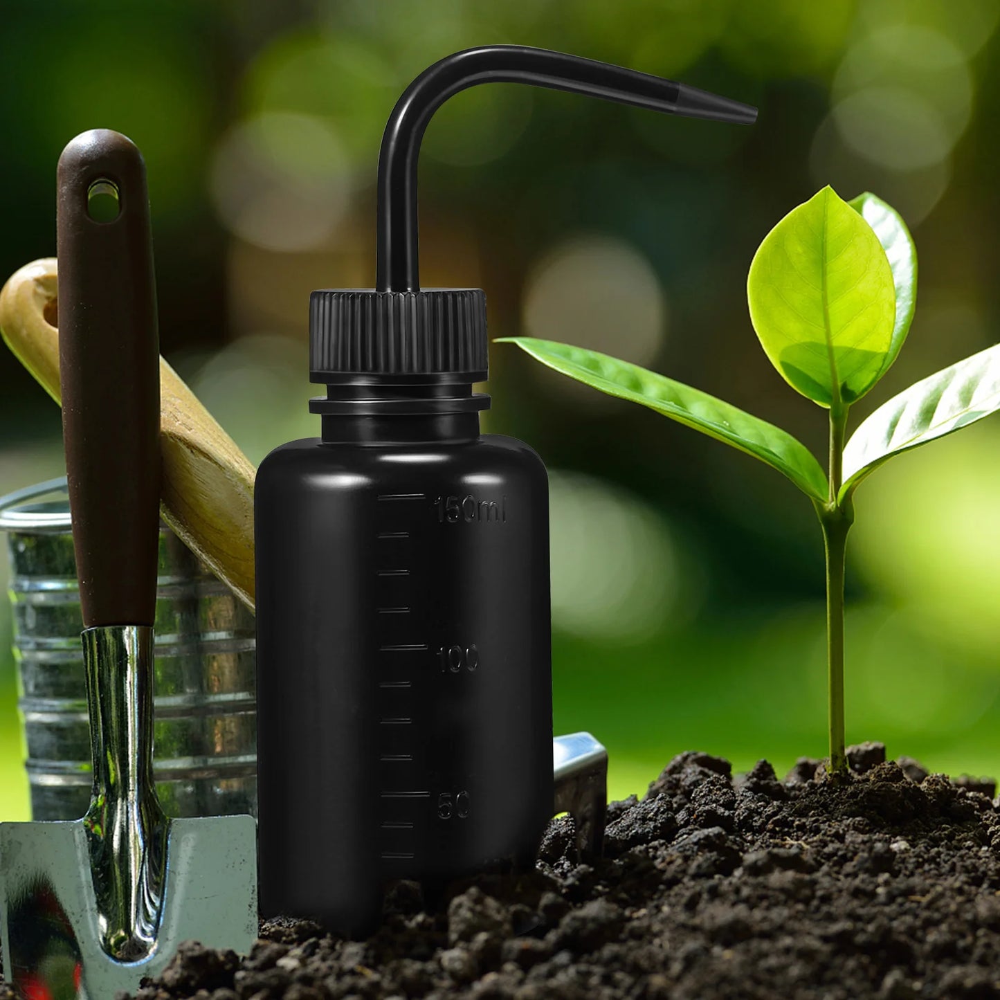 3 Pcs Squeeze Bottles 150ml Empty Plastic Washing Black Lash For Oil Watering Small Container Indoor Plants