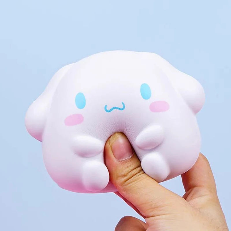 Sanrio Kawaii Hello Kitty Melody Decompression Kuromi Cinnamoroll Stress Relief Squishy Anime Cartoon Children's Hand Pinch Toy