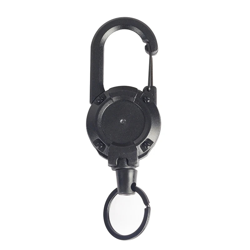 Retractable Rope Hook, Strong Wire Rope Buckle,backpack Key Chain,anti-loss Spring Key Ring,outdoor Portable Camping Accessories