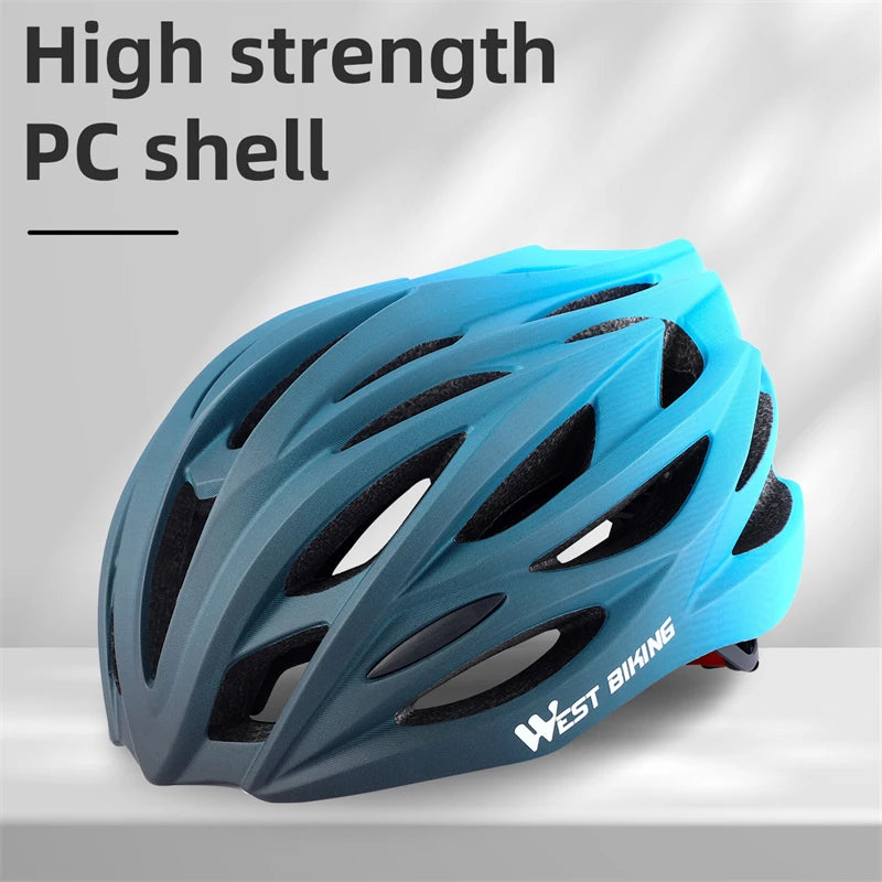 WEST BIKING Ultralight Cycling Helmet Integrally-molded Men Women Racing Helmet Bicycle Safety Cap MTB Road Bike Accessories