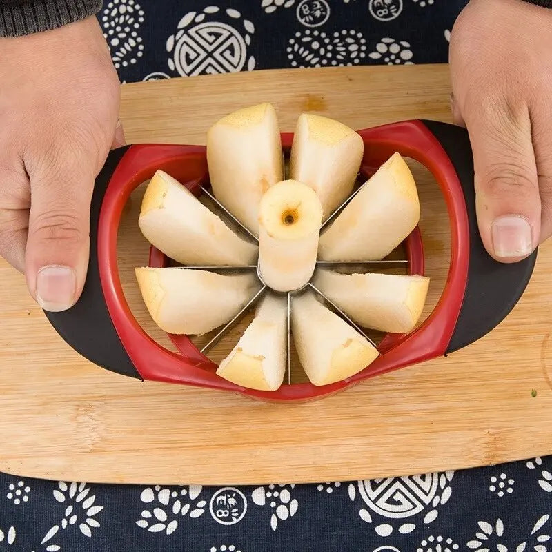 Stainless Steel Fruit Corer Fruit Cutter Apple Slicer Divider Plastic Handle Household Corer Cutting Fruit Tool