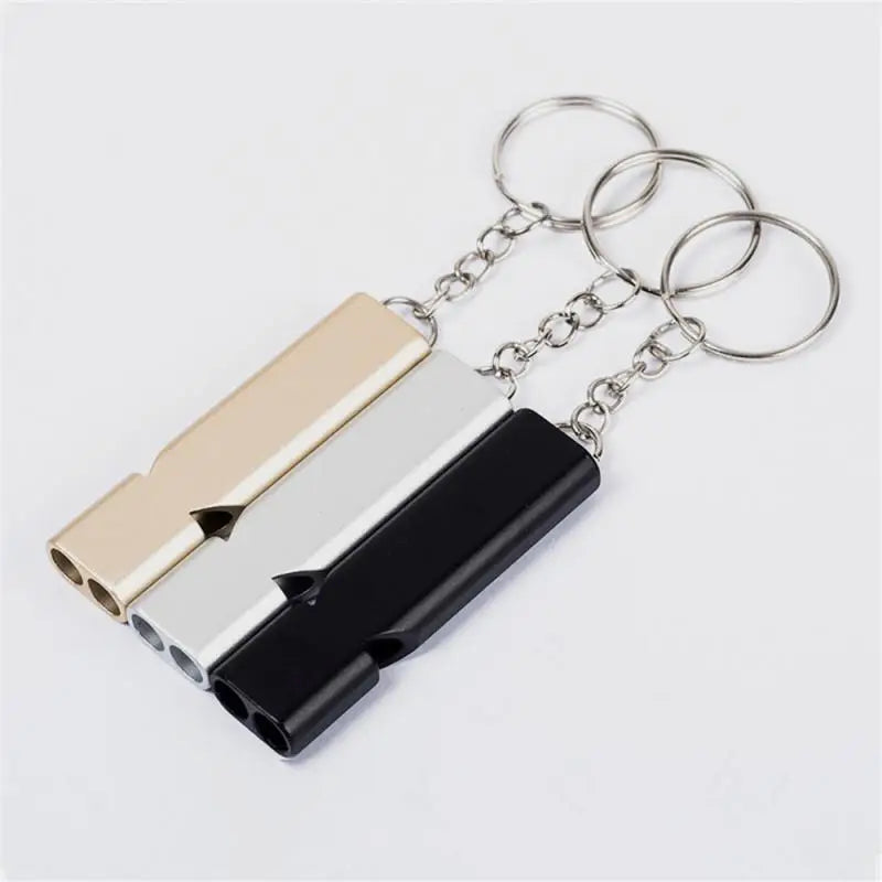 180 High Decibels Whistle Aluminum Alloy Outdoor Survival Practical Whistle Portable Camping Hiking Sports Cheerleading Whistle