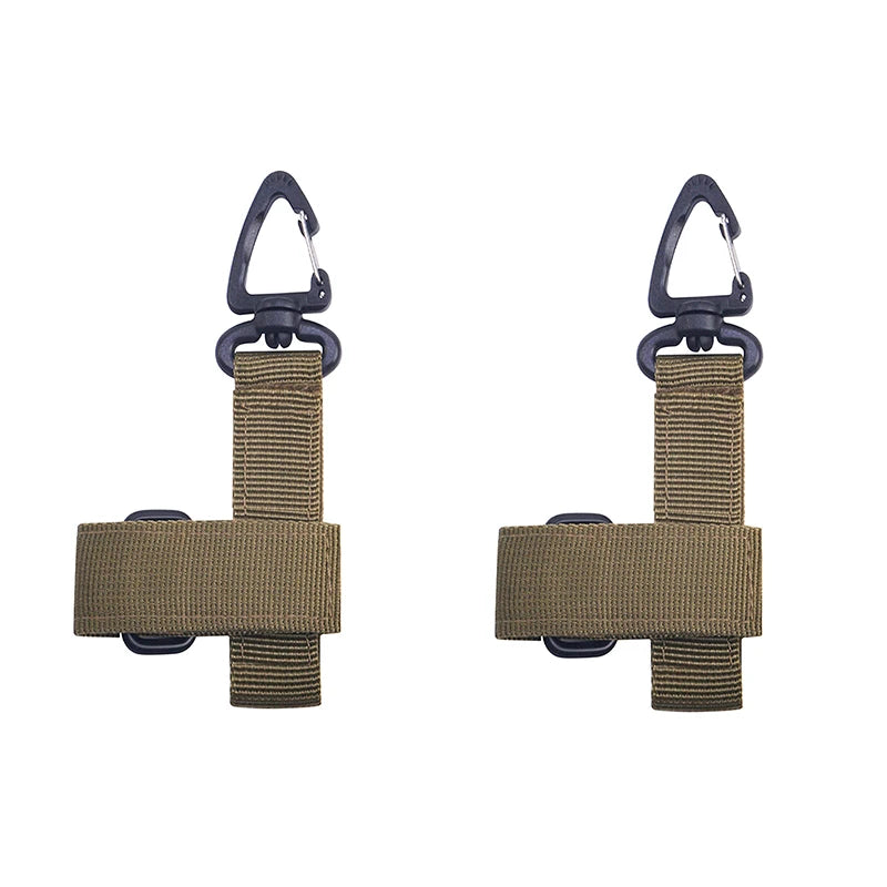 2PCS Outdoor Small tools Tactical Gear Glove Holder Strap, Molle Key Ring Tactical Keychain Nylon Gear Keeper Glove Strap