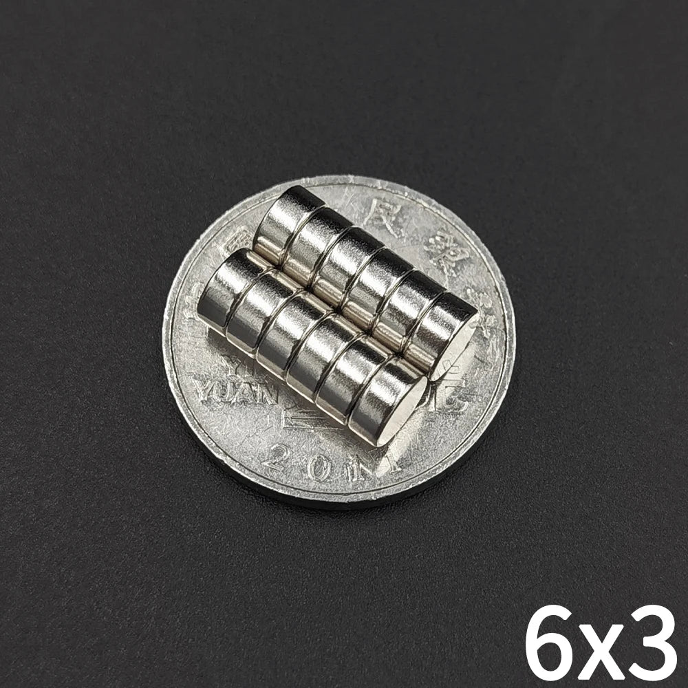 Super Powerful Strong Magnet 2/4/5/6/8/10mm X 1/2/3/mm Round Magnetic NdFeB Neodymium magnets for Fridge N35 Disc Blocks imanes