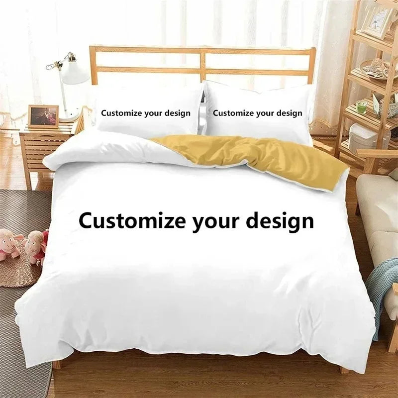 3D Custom Bedding Set Interesting Creative Customized Duvet Cover With Pillowcase Twin Full Queen King Size POD Dropshipping