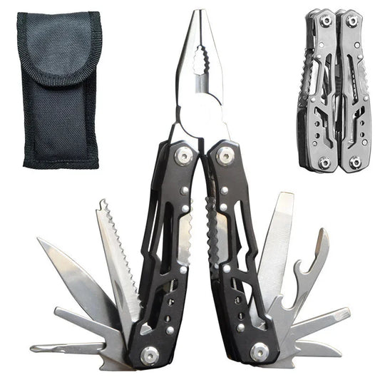 Outdoor Folding Multipurpose Tools Camping Portable Stainless Steel EDC Emergency Survival Knife Clamp Hiking Equipment