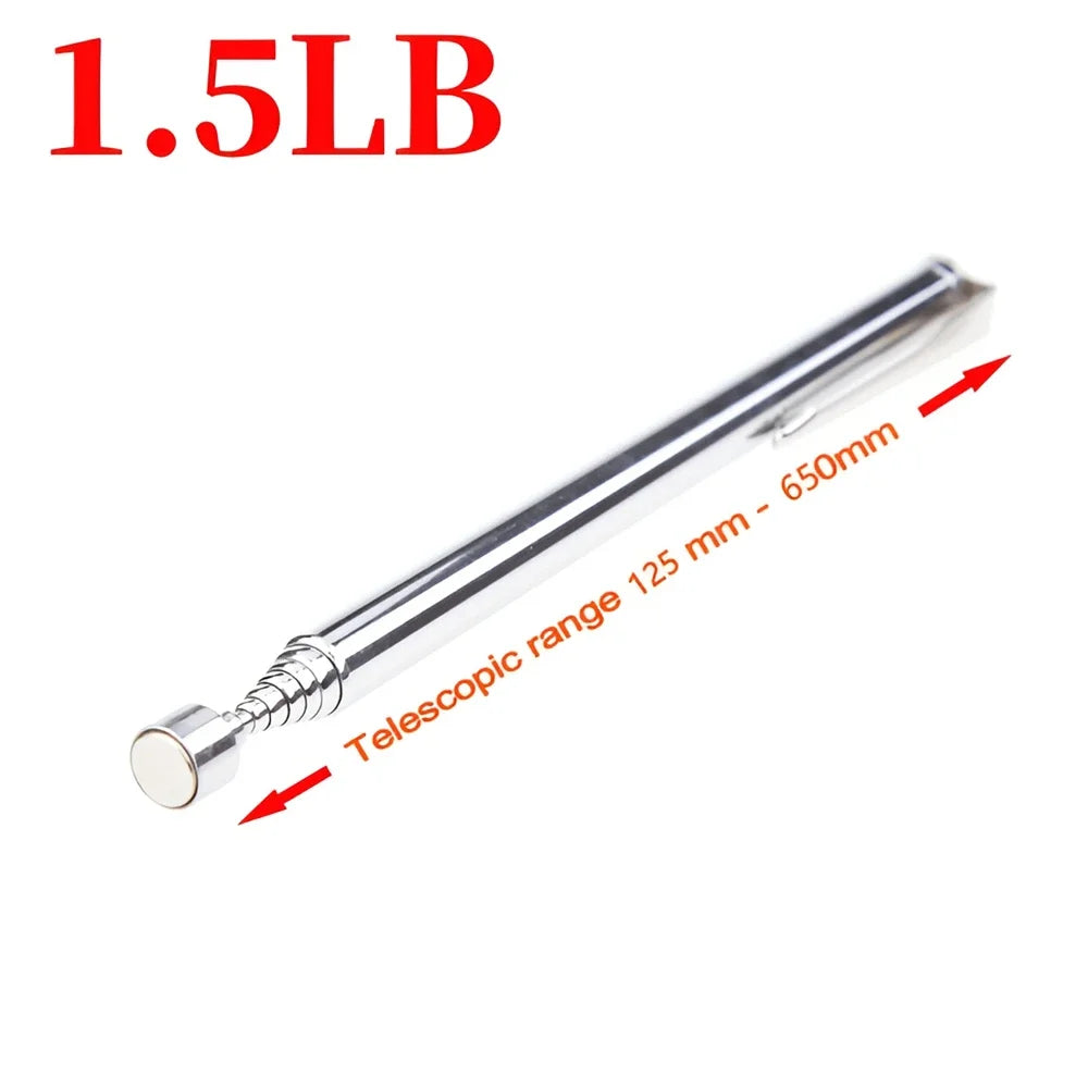 Telescopic Magnetic Pen Extendable Pickup Rod Stick with Light Mini Portable Magnet Pick Up Tool for Picking Up Screws Nut Bol