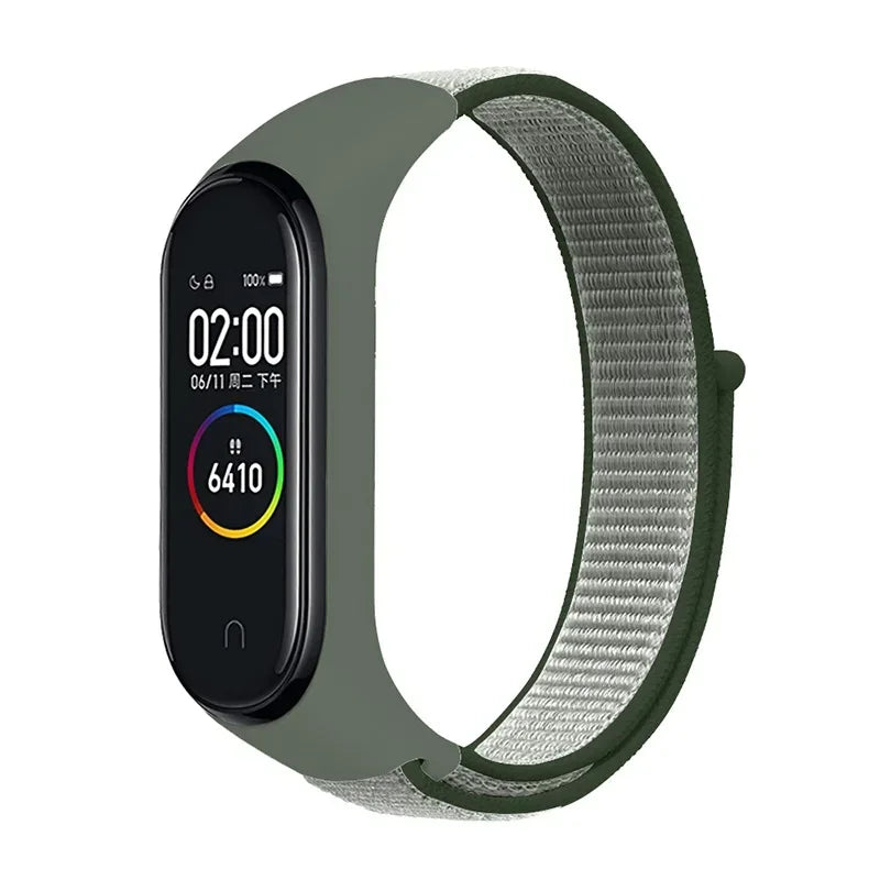 Bracelet For Mi Band 6 7 Strap Nylon Sport loop watch Belt Pulseira Correa Mi band 4 Wristband for xiaomi Mi band 5 4 3 Bracelet