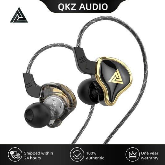 QKZ AK6 Ares EDX PRO 1DD Dynamic Earphones HIFI Music Sport Earbuds In Ear Earphones Sport Noise Cancelling Headset EDXPRO DQ6 Z