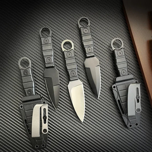 New Pocket knife Outdoor small straight knife,utility knife +K sheath, high hardness survival knife, camping EDC tool portable