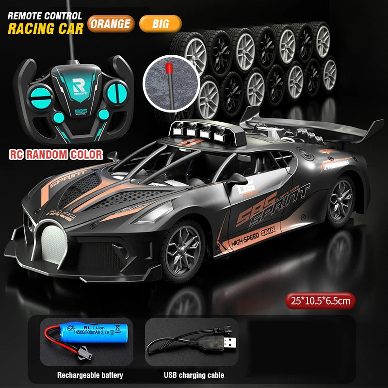 Rc Car 4Ch High-Speed Remote Control Drift Racing Car Electric Sportscar Toy Vehicle Model Toys for Boys Kids Birthday Gift